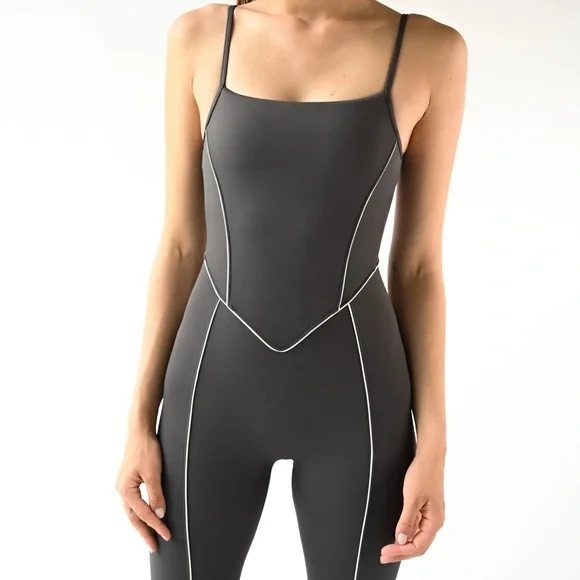 YLLW the label Billie bodysuit in charcoal - Picture 7 of 7